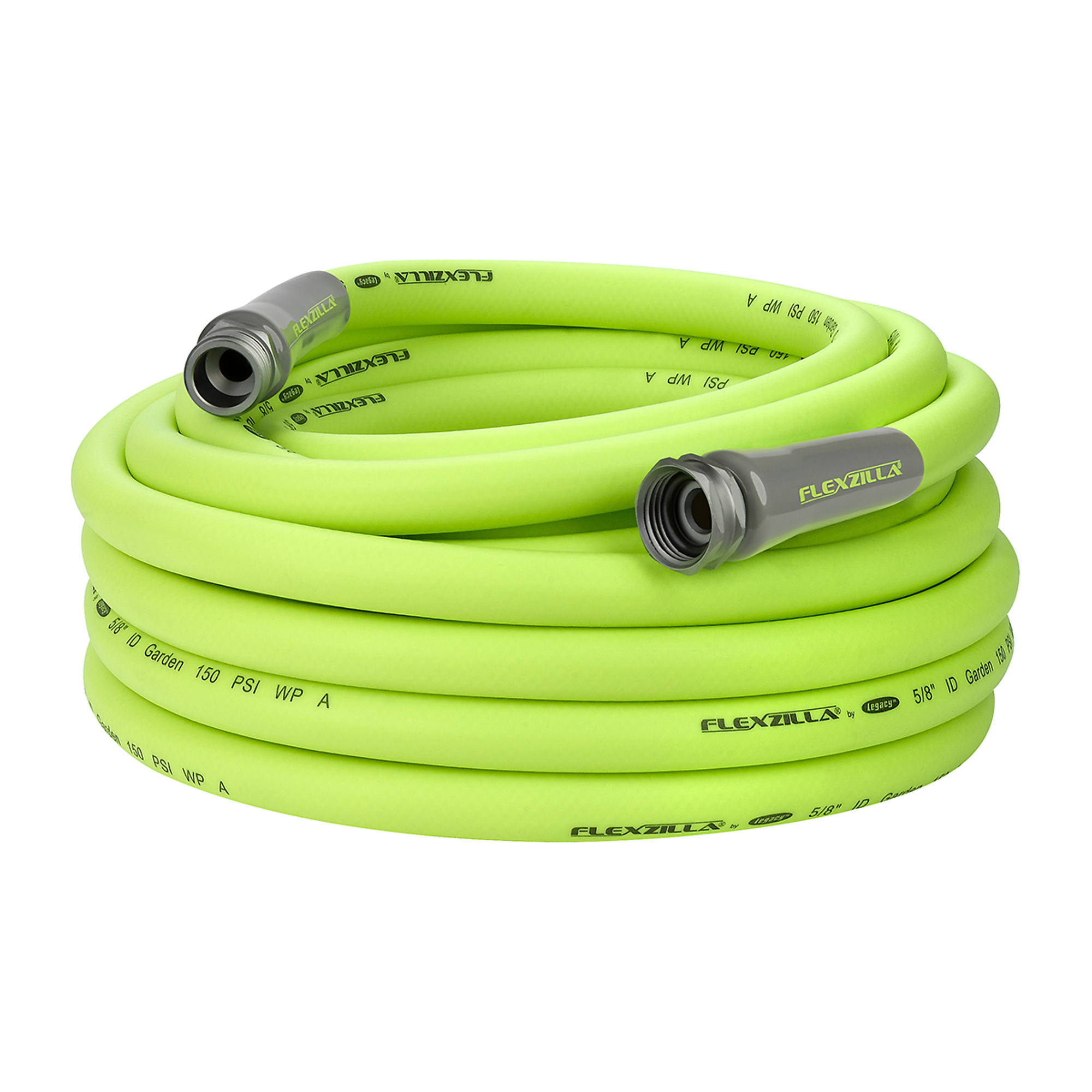 Legacy Flexzilla® Garden Hose 5/8in 50ft GHT, Max PSI 150, Model #HFZG550YW